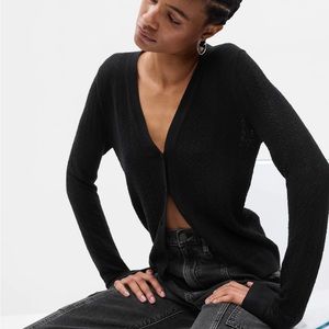 POINTELLE KNIT CARDIGAN